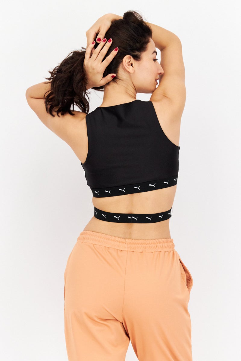 PUMA Women Tight Fit Sleeveless Training Crop Top, Black - Image 3