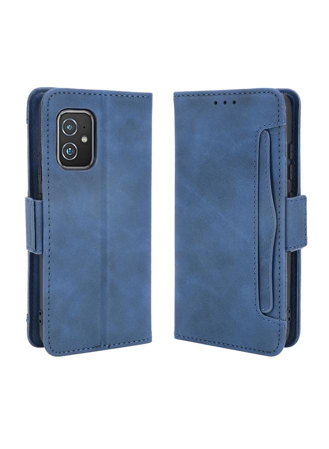 The Bros حافظة لهاتف أسوس زينفون 8 ZS590KS بتصميم جلد العجل مع حامل وفتحات بطاقات وإطار صور - Image 2