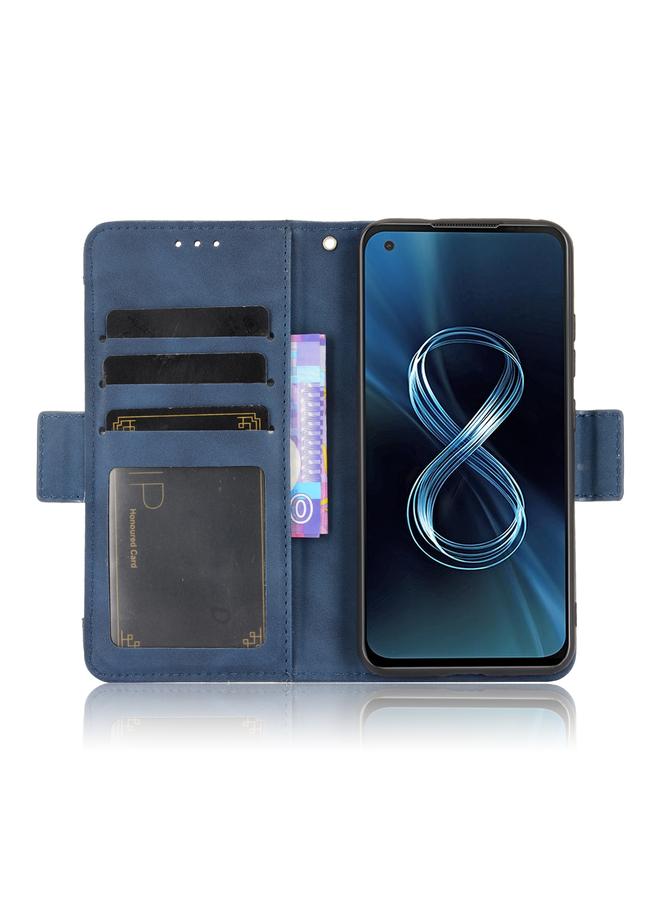 The Bros حافظة لهاتف أسوس زينفون 8 ZS590KS بتصميم جلد العجل مع حامل وفتحات بطاقات وإطار صور - Image 5