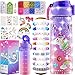 BOOH Gifts for Girls 412 Decorate Your Own Water Bottle Kits for Girls Unicorn Diamond Painting Toys Friendship Bracelet Kit Fun Arts Crafts for Kids Ages 46810 Birthday Gifts Toys for Kids - Image 3