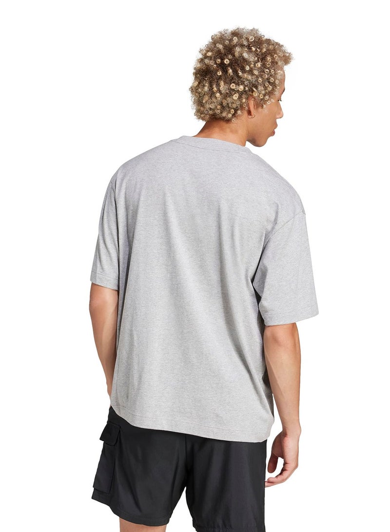 Adidas Essentials Loose Fit 3 Bar Logo T-Shirt - Image 2