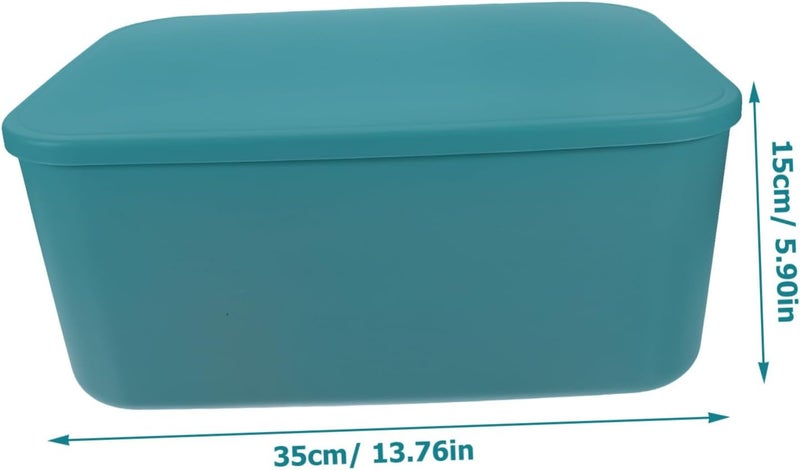 Amosfun Large Capacity Storage Bin Lid Organizers and Storage Box for Desk Books Office Supplies - Image 2
