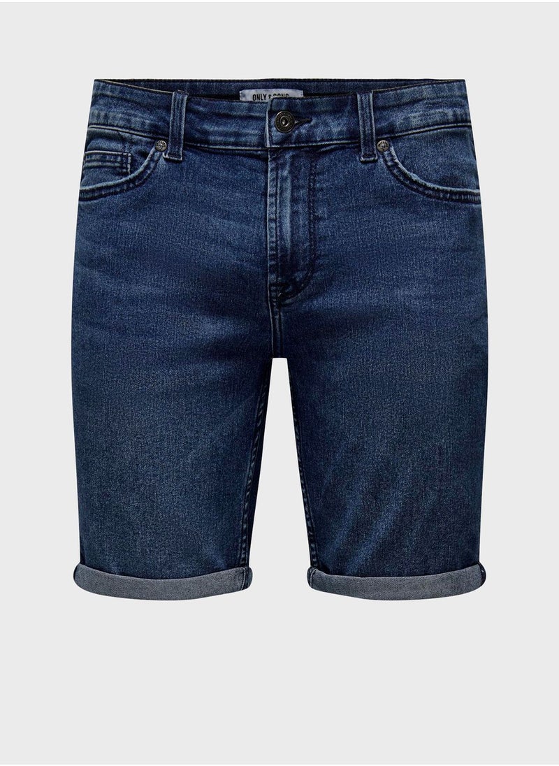 Mid Wash Denim Shorts - pzsku/ZACA99BE1455CFA0DD991Z/45/_/1715703724/a7bd9f64-53a9-4381-8c4c-cfa542577d3f