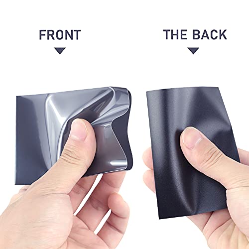 Kitoyz 500 Pcs Black Card Sleeves Toploaders for Trading Card, Matte Card Sleeves Deck Card Protectors Compatible with Baseball Cards, Sports Cards, Game Card - Image 3