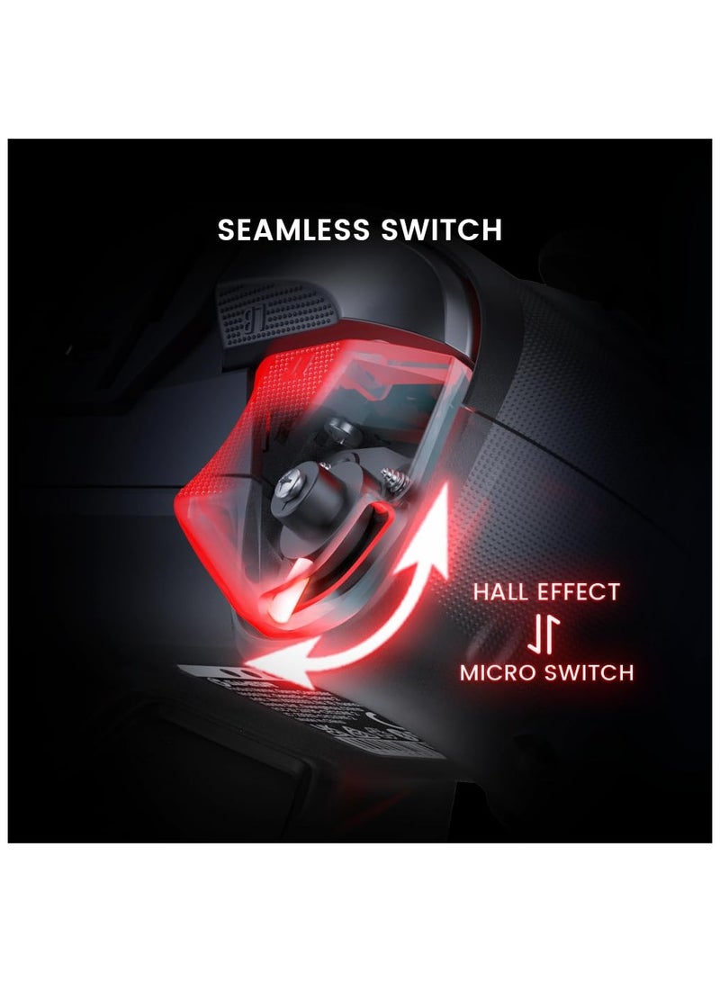 وحدة تحكم لاسلكية GameSir Cyclone 2 - معدل استطلاع 1000 هرتز، عصي تحكم TMR، مشغلات Hall/Micro 2 في 1 لأجهزة الكمبيوتر/Switch/Android/iOS، وحدة تحكم ألعاب الكمبيوتر مع قاعدة شحن (أبيض) - Image 4