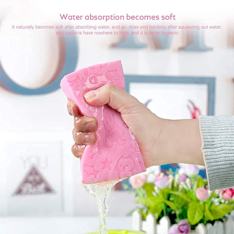 HIMJA Bath Sponge Scrubbe Dead Skin Remover Sponge | Soft Exfoliating Sponge |Asian Bath Sponge For Shower |Bath Sponge and Exfoliator | Face Scrubber and Dead Skin Remover for Women and Men - Image 4