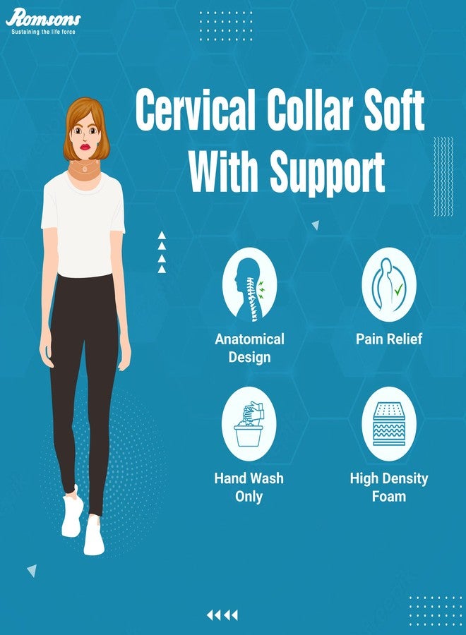 Romsons Cervical Collar Soft With Support-Medium - Image 4