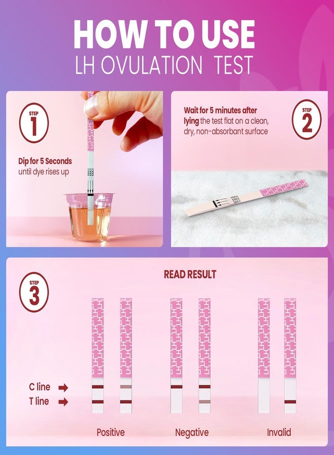Pelvana Pregnancy and Ovulation Test Strips Combo Kit - 25 LH Fertility Test Strips + 10 Pregnancy HCG Checker Kits - Identify Your Peak Fertility Days - Easy at Home Ovulation Tests (35 Piece Kit) - Image 5