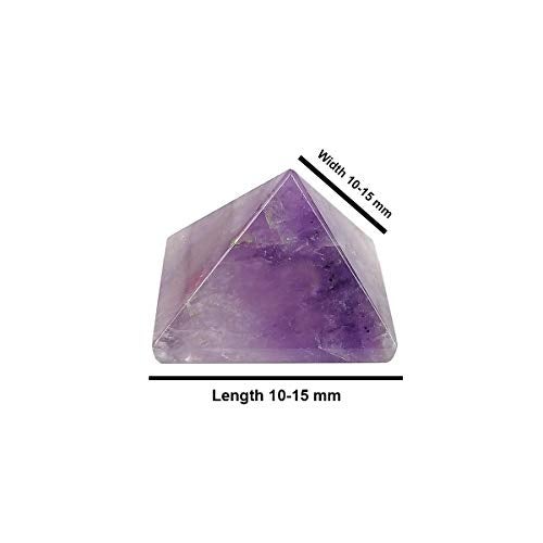 Crystu Natural Amethyst Pyramid for Reiki Healing and Crystal Healing Stone Pyramid Size 10-15 mm (Color : Purple) Pack of 1 pc - Image 4