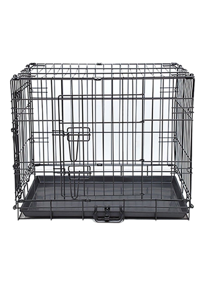 Kidle Crate Pet Cage Kennel Playpen for Extra Large Medium Small Puppy Cat Rabbit Indoor Outdoor with Tray Black 47x30x39cm - Image 1