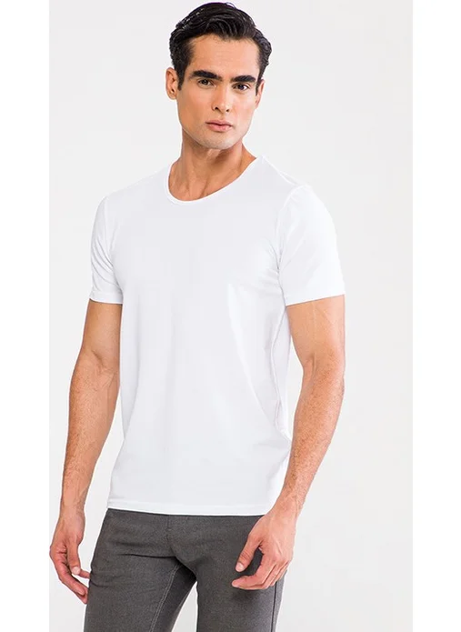 دي أس دامات D'S Groom Men's White Undershirt