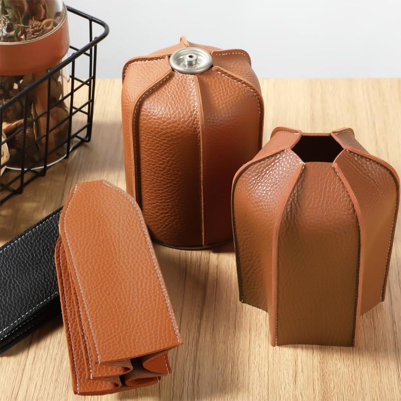 BORDSTRACT PU Leather Camping Fuel Cylinder Mini Bag - Image 4