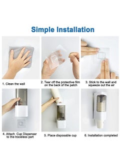 Y&D Cup Dispenser for Water Dispenser, Pull Type Cooler Holder Fit 3oz - 5oz Small Cups, Wall Mount Bathroom Disposable Cups Home Office Hospital  - Image 5