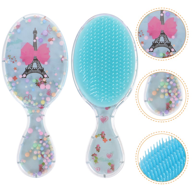 4 pcs Portable Hair Brush Girl Hair Detangling Hair Brush Cute Hair Brush for Travel - Image 3