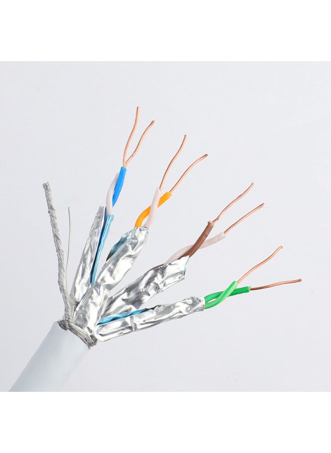 Generic Customizable Production Of Computer Network Cable OEM Processing Seven Types Of Network Cable 10 Trillion RJ45 Shielded Network Cable-Color:Black-Line Length:2 M  - Image 3