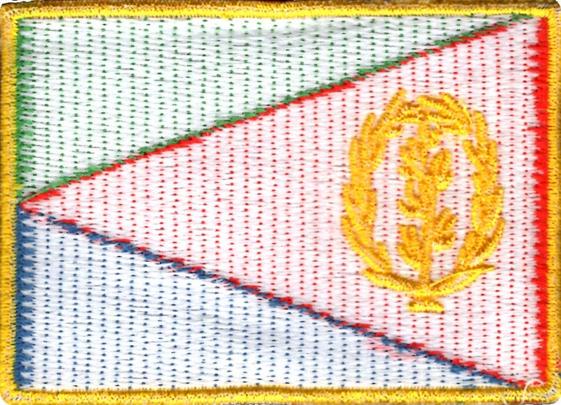Generic Eritrea Flag Applique Embroidered Sweing Patch Suitable for Jackets, Bags, T-Shirts, Jeans, Pants, Outdoor Clothing ; Size: 7cm x 5cm ; Imported from Malaysia (1 Piece).  - Image 2