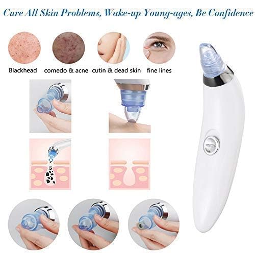 HavenFlix 4 in 1 MultiFunction Blackhead Whitehead Extractor Remover Device Skin Cleaner Pimple Removal Tool Acne Pimple Pore Cleaner Vacuum Suction Tool for Men and Women Skin Care - Image 2