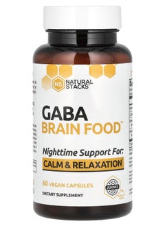 Natural Stacks Gaba Brain Food 60 Vegan Capsules 
