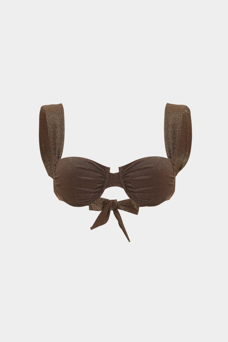 Açelya Okcu Azalea Okcu Premium Strap Detailed Themis Fit Women's Bikini Top  - Image 2