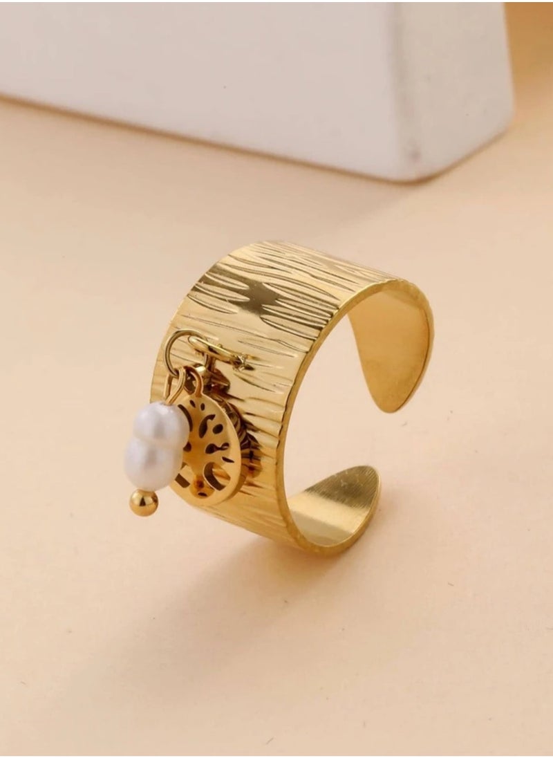 Stainless Steel Trendy Gold Plated Ring For Women One Size - pzsku/ZACAA6F33B5BF425D30EDZ/45/_/1730717234/f80f5635-9e1e-4f9f-b862-b4d135ecbb16