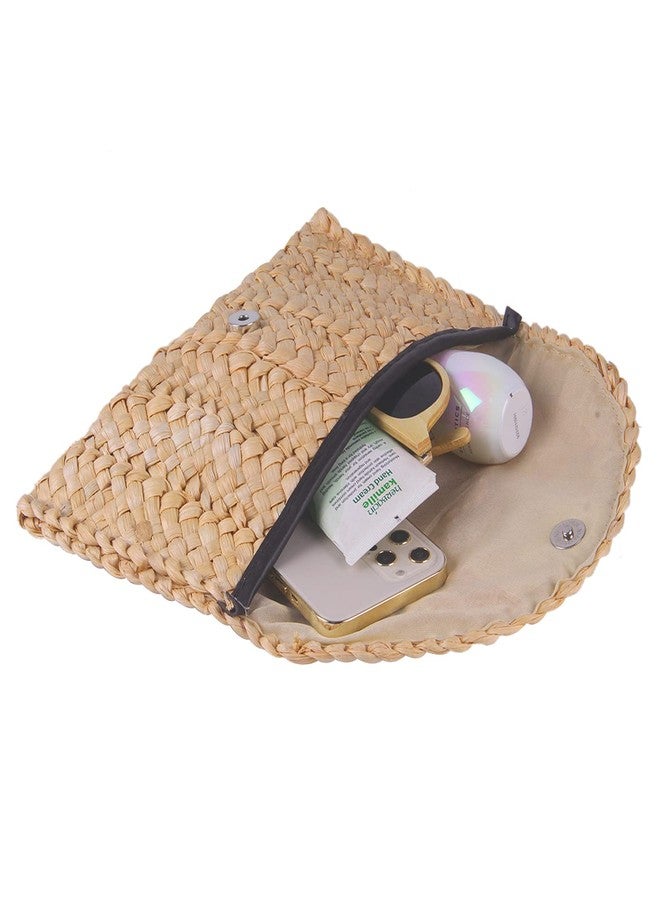 Fecialy Straw Clutch Purses Straw Purses for Women Envelope Woven Clutch Handbags Summer Beach Bags - Image 5