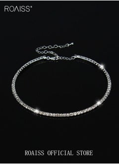 roaiss 4-Piece Set of Jewelry Diamond Necklace Earrings Ring Bracelet  European Style Elegant and Noble Jewelry  Gift  - Image 4