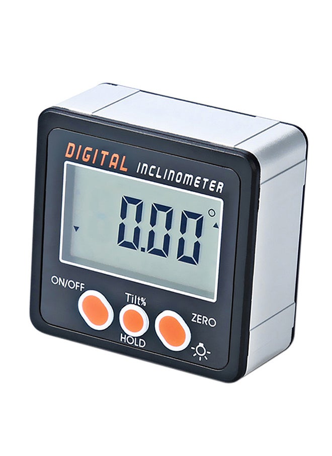 Generic Digital Inclinometer 0-360°Electronic Protractor Aluminum Alloy Shell Digital Bevel Box Angle Gauge Meter Magnets Base  - Image 2