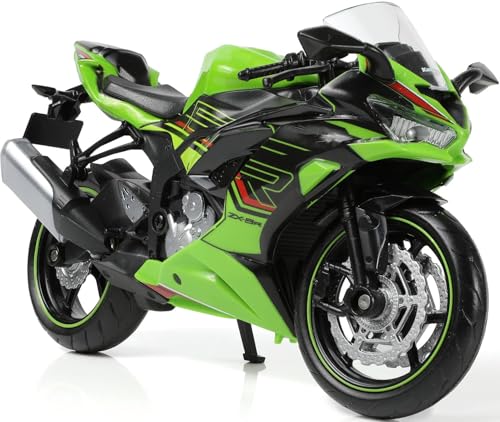 Risopen 1:12 Motorcycle Model Toy for Kawasaki Ninja ZX-6R Metal Die-cast with Plastic Motorcycle Model Mini Moto Gift for Adult - Image 1