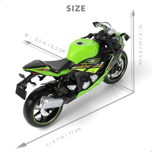 Risopen 1:12 Motorcycle Model Toy for Kawasaki Ninja ZX-6R Metal Die-cast with Plastic Motorcycle Model Mini Moto Gift for Adult - Image 2