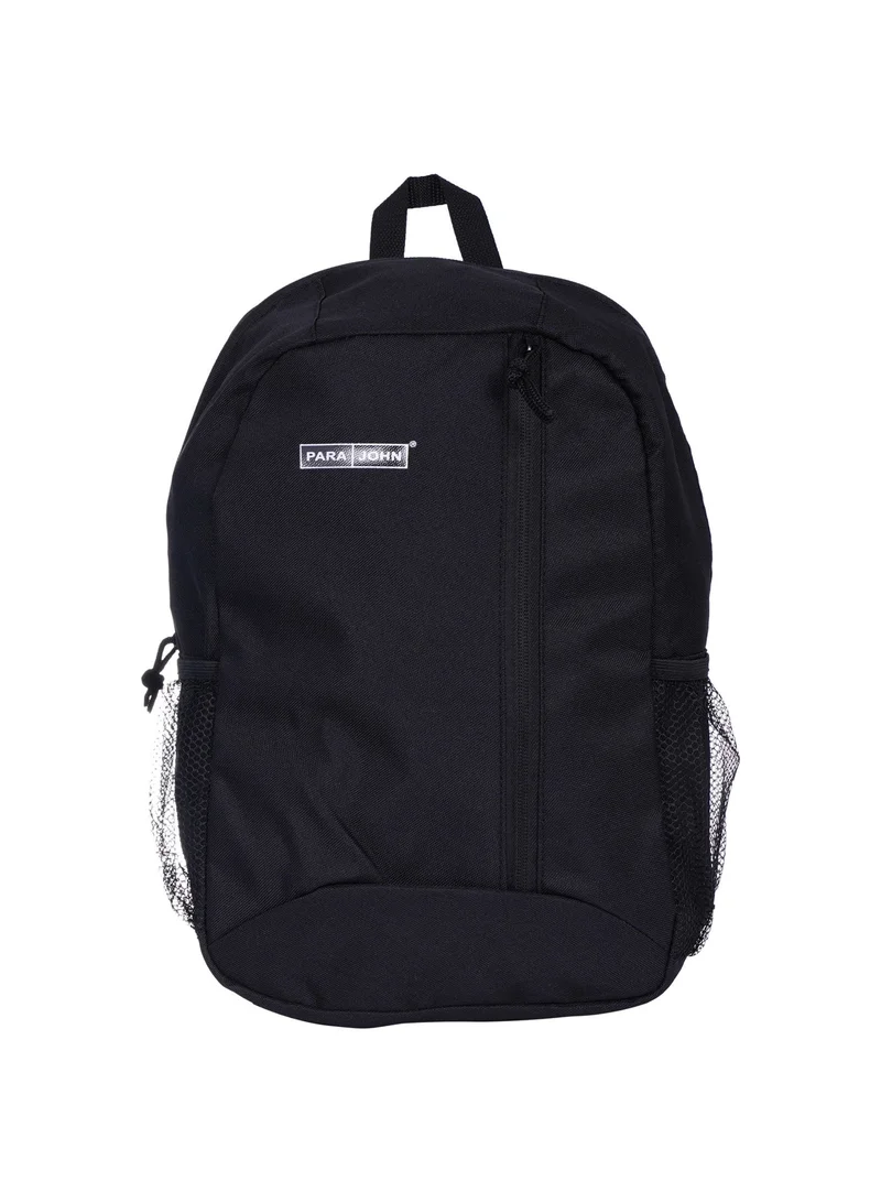 PARAJOHN Parajohn 15 Inch Polyester Backpack for Men & Women, Lightweight Travel Backpack with Side Mesh Pockets, Durable Zipper and Spacious Storage Compartments,