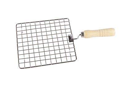 LMR3 Wooden Handle with Roasting Net, Papad Jali,Roti Grill,Chapati Grill (Square -roaster with chimts) - Image 5