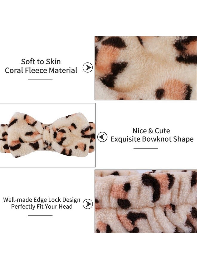 Ondder Spa Terry Cloth Headbands - 6 Pcs Fuzzy Skincare Head Bands For Face Washing, Makeup Removal, And Skin Care - Cute Bow Hair Bands For Women - Image 2