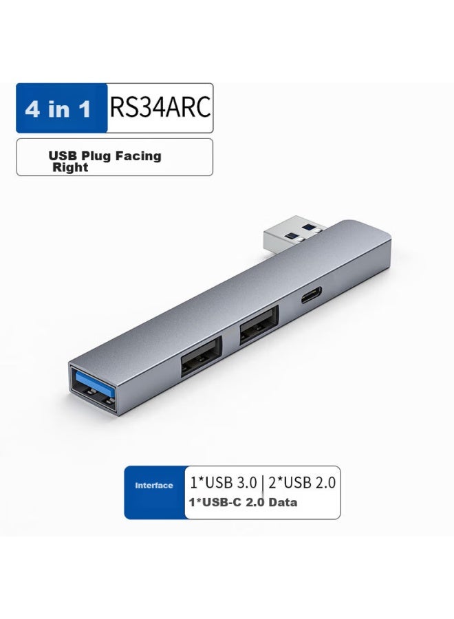Union Star Youliangxing Laptop Usb Expansion Dock, Wireless Direct-insert Usb Right-angle, Computer Usb Hub, Data Port One-to Hub, Usb Drive And Mouse Hub, Ylx-34arc - Image 1