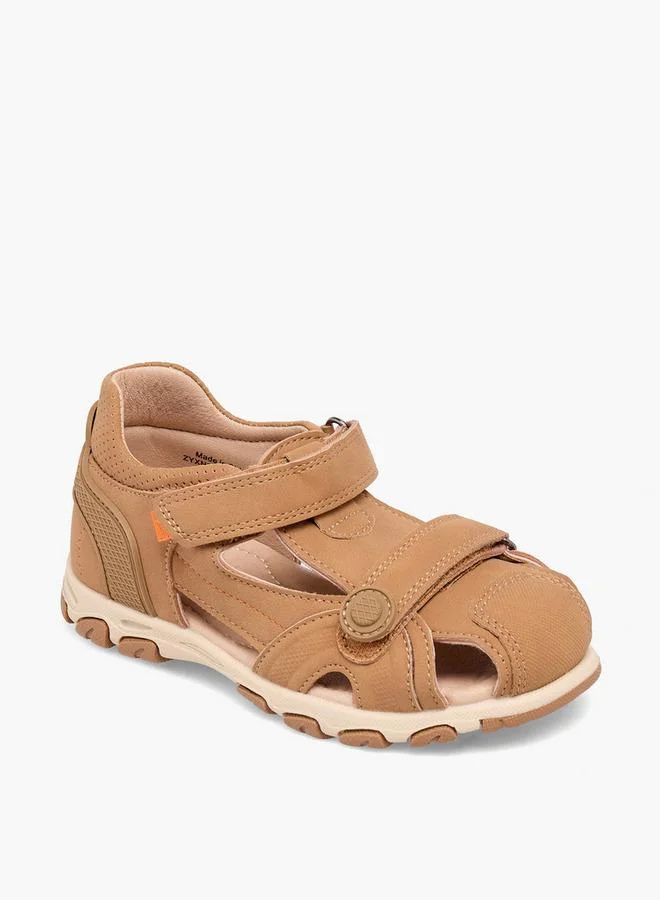 Juniors Boys Hook & Loop Fisherman Sandals