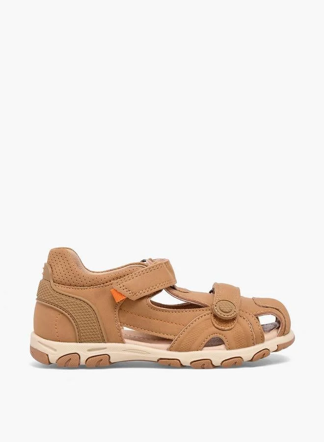 Juniors Boys Hook & Loop Fisherman Sandals