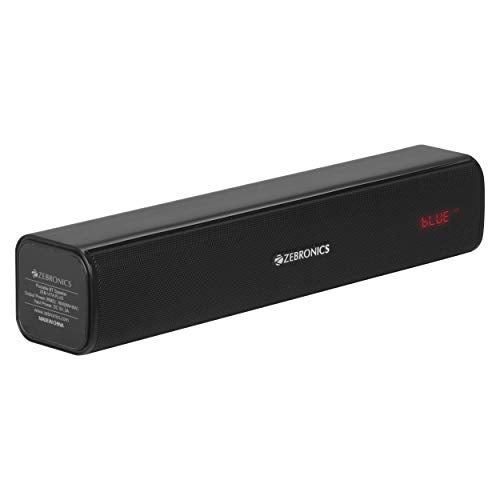 ZEBRONICS Zeb-Vita Plus Mini 16W Soundbar Supporting LED Display, USB, SD Card, AUX, FM, TWS & Call Function (Black) - Image 1