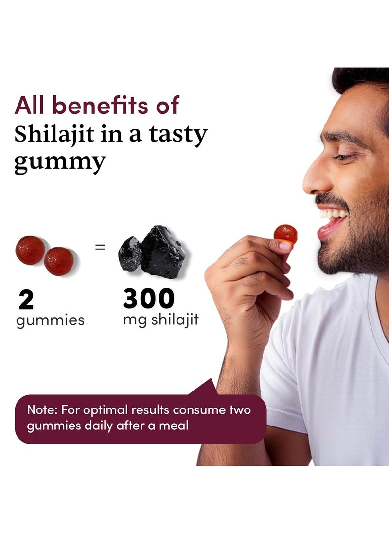 Man Matters - Man Matters Pure Himalayan Shilajit Gummies with KSM 66 Ashwagandha | Boosts Stamina, Strength & Improves Energy Levels | No Added Sugar | Pack of 30 - Image 1
