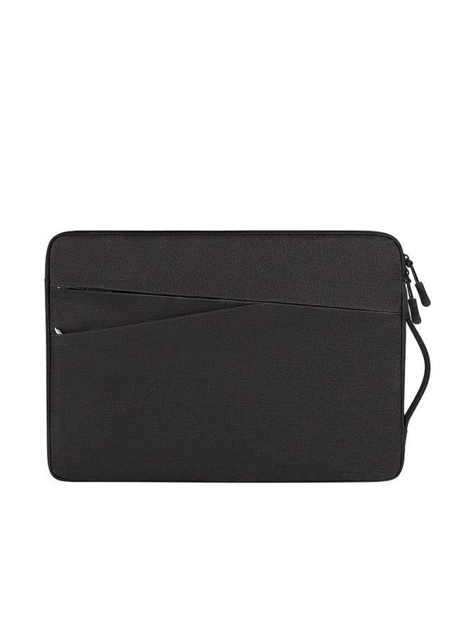 Portable Laptop Computer Bag Inner Sleeve 13415.6 Inch Tablet Computer Protective Case Logo Printing Available-Color:Upgraded Multi-Pocket Mysterious Black-Dimensions:14.1-15.4 Inch Universal Size (For MAC 16 Inch)