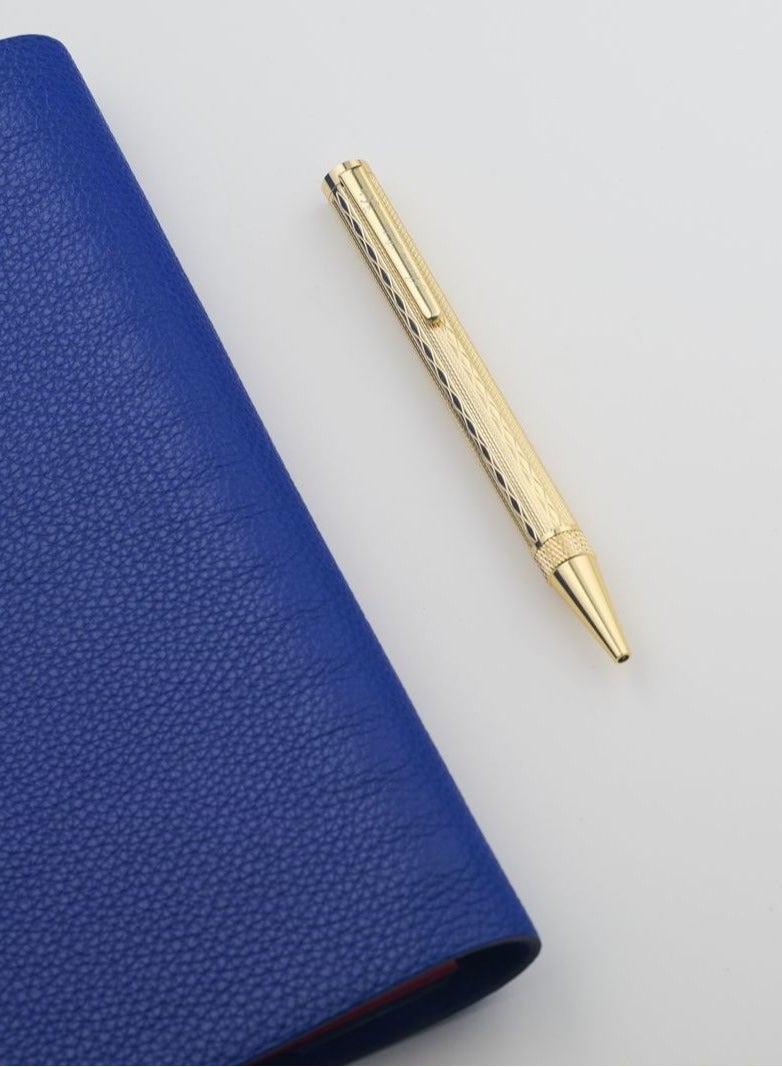 أنكورا قلم سوفرين أصفر ١٩١٩ إصدار محدود ٨٨٨ – قابل لإعادة التعبئة – حواف مطلية بالذهب عيار ٢٤ – قلم فاخر محفور مع علبة – هدية للرجال والنساء - Image 5