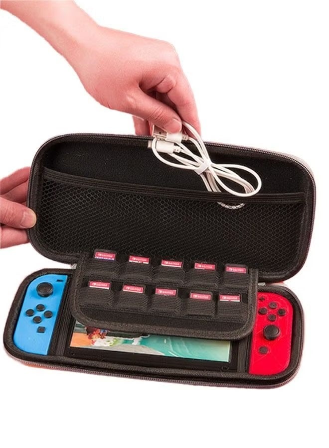 Super Mario Pattern Zippered Storage Bag for Nintendo Switch, Protective Portable Switch Carry Case with 10 Game Card Slots, Portable Travel Carry Cover for Switch - Image 4