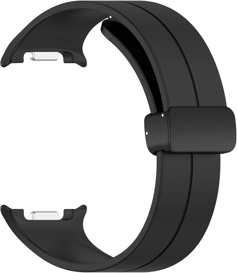 Disscool 22mm Replacement Adjustable Wristbands Compatible with Samsung Galaxy Watch 8 Classic/8 40mm/8 44mm Comfortable Silicone Wrist with Quick Release Strap Smart Watch Accessories(Fold - Image 4
