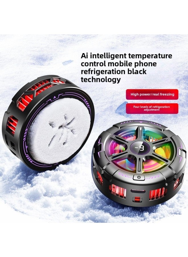 Magnetic Radiator Icing Refrigeration Semiconductor Back Clip Type High-power Game E-sports Chicken Eating Live Cooling Artifact-Colour:Real-time Temperature Display丨4-speed Cooling丨ai Intelligent Control [clips Need To Be Purchased Separately]  - Image 3