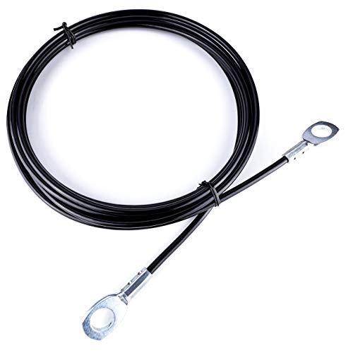 AIKESIWAY Fitness Pulley Cable,Replacement Cable Machine Accessories,Cable Pulley Attachments for Gym -Thick 5mm(0.2inch) Heavy Duty Steel Wire Rope for Home Gym Cable Pulley Machine (Type-A, 118 inches) - Image 1
