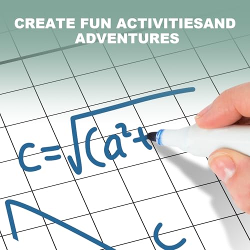 WEIZHEN Magnetic Grid Dry Erase Whiteboard - 26"x26" XY Coordinate Math Board with Durable Gridlines for Algebra, Geometry, Classroom & Office Use | Perfect for Graphing, Planning, & Teaching - Image 5
