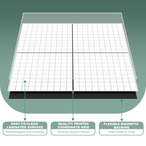 WEIZHEN Magnetic Grid Dry Erase Whiteboard - 26"x26" XY Coordinate Math Board with Durable Gridlines for Algebra, Geometry, Classroom & Office Use | Perfect for Graphing, Planning, & Teaching - Image 4