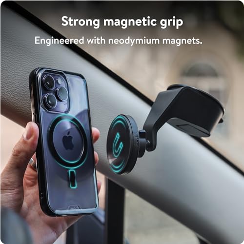 Mous MagSafe and Pixelsnap Compatible Car Mount Phone Stand Phone Suction Mount Compatible with iPhone 17161514 Pixel 10 S26S25 Series Phones and MagSafe Compatible Cases - Image 3