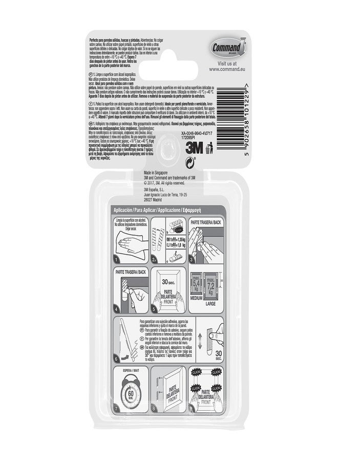 Command Picture Hanging Strips, Value Pack - 8 Pairs of Medium (16 Strips), 8 Pairs of Large (16 Strips) - For Pictures, Frames, Mirrors, Wall décor - Damage Free Hanging - Image 4