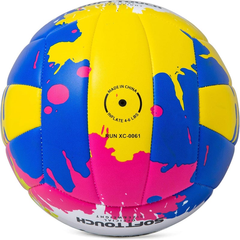 Runleaps Beach Volleyball Official Size 5 Soft Waterproof Volleyball Sand Sports PU Ball for Indoor, Outdoor, Pool, Gym, Training - Image 3