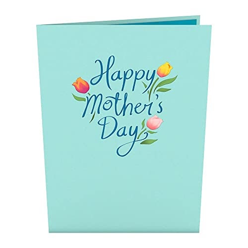 Lovepop Mother's Day Pop-Up Card for Her - 3D Greeting Cards for Mom, Wife, Women - Tulips - 5" x 7" Floral Card - Blank Notecard & Envelope Included - Image 4