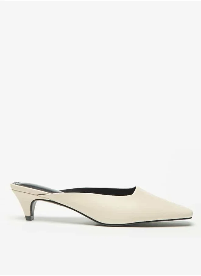 سيليست Women's Mules with Kitten Heels